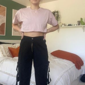 Black joggers army pants